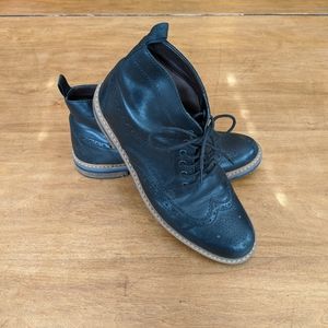 Men's Clarks brogue boots - black